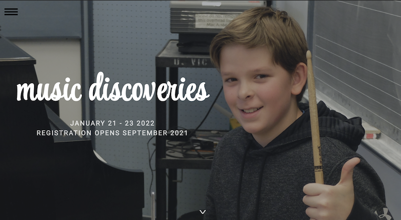 Music Discoveries website
